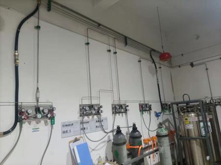 湖南长沙市宁乡市某科技有限公司实验室气体管道工程安装案例